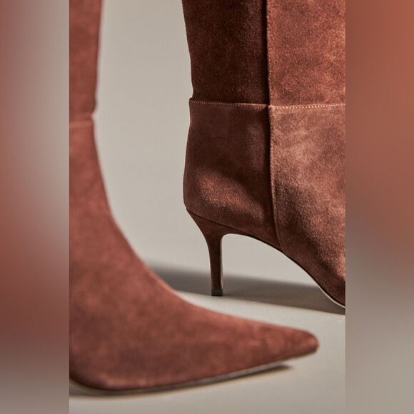 New! Reformation Rosemary Tall Suede Boots - Picture 3 of 4